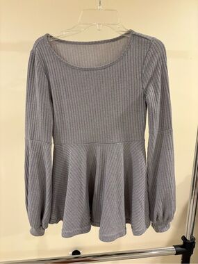 Grey baby doll top